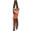 Wild Republic Hanging Eco Panda Rosso, Peluche, 53 cm, Giocattolo di Peluche, Imbottitura in Bottiglie d'Acqua Riciclate Filate
