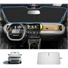 SHAOHAO [Upgrade] Parasole Compatibile con FIAT Grande Panda 2025 2026 2027 Parasole Pieghevole con Rivestimento d'Argento, Protezione UV e Calore Efficace, Accessori Interni Auto