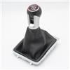 Gtdtixc Pomello Cambio Auto Per Golf 7 MK7 Per GTI Per GTD 2013-2018 Pomello Del Cambio Per Auto Con Guida A Sinistra A 5/6 Velocità Con Cuffia In Pelle Auto Pomello Della Leva(D 6 Speed)
