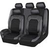 JsjjQf 9 Pezzi Auto Set Coprisedili per Opel Agila 2008 2009 2010 2011 2012 2013 2014, Pelle Fodere Coprisedili Coprisedili Anteriori e Posteriori Traspirante Accessori,Grey
