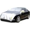 Konnfeir Mezza copertura copriauto per tutte le stagioni copri carrozzeria per esterni per interni Materiale Oxford 210D Impermeabile antipolvere universal (berlina)