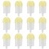 Buachois Astuccio per Caramelle in Plastica da 12 Pezzi, Contenitore per Caramelle a Forma di Gelato da 11x5 Cm, Organizer per Caramelle Multicolore Personalizzato per Forniture per Feste di Nozze(Giallo)