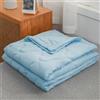 PEIHUODAN Trapuntino Leggero Matrimoniale Copriletto Singolo Estivo Primaverile 3D Semplice Monocromo Reversibile Coperta Trapunta Mezza Stagione Trapuntato Coperta Letto Per Camera Da Letto (Blu,150x200cm)