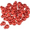 PATIKIL Cordoncino Chiusure, 100pz Palla Molla Alterna Tappo per Coulisse Borsa Lacci, Rosso