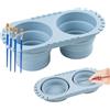 jinminamz Porta Pennelli Pittura, Pulitore Pennelli Silicone, Portatile Brush Cleaner, Pieghevole Contenitore Acqua per Dipingere, Bicchiere per Pennelli da Pittura per Acquerello Acrilico Pitture