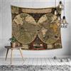 Odot Arazzi da Parete, Tapestry Wall Arazzo da Parete Arte Decorazione Murale Adatto Anche Come Tablecloth Telo da Spiaggia Tappeto Yoga Mat Decorazione Domestica (150x200cm,Mappa di Avventura A)