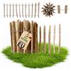 Floranica recinzione a staccionata in nocciolo 10 m lunghezza x 50 cm altezza, distanza tra i listelli 4-6 cm, recinzione da giardino