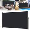 LZQ Tenda da Sole Laterale allungabile per Balcone, Protezione Solare, Impermeabile, Antivento, Tenda a Rullo Laterale in Poliestere, per Giardino, terrazza, parchi Giochi (160 x 300 cm, Antracite)