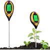 NHYDZSZ Misuratore del suolo 4 in 1, misuratore di pH del terreno, tester per pH, umidità, temperatura e luce, rilevatore del pH del prato per giardino, piante, agricoltura, prato e orto