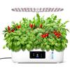 GOLUMUP Serra Idroponica 13 Baccelli, Smart Garden con Doppia modalità di Coltivazione, con Luce LED per Coltivazione, Timer Automatico, Altezza Regolabile, Bianco