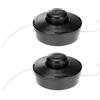 QWORK® 2 Pezzi Testina Decespugliatore Universale, Testina Decespugliatore M10x1.25, Bobina Filo per Decespugliatore