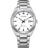 Citizen Orologio analogico da uomo Eco-Drive con cinturino in acciaio inox BM7620-83A, Argento, Moderno