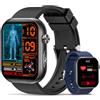whraills 2026 Nuovo Smartwatch Uomo con ECG, HRV, 𝐆li𝐜𝐞m𝐢𝐚, Pressione Sanguigna, 1,97 AMOLED Salute Orologio Fitness con Monitoraggio 24H Cardiofrequenzimetro, SpO2, Sonno, BMI, Temperatura, iOS Android