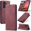 Monweicz Cover Compatibile con Samsung Galaxy A57, Custodia Portafoglio con Slot per Scheda, Protezione Completa Premium in Pelle PU, Flip Libro Magnetica Samsung Galaxy A57, Vino Rosso