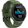 I0I&I0I Orologio intelligente per fitness tracker, con visione rotonda completa della frequenza cardiaca e monitoraggio della pressione sanguigna, Bluetooth Talk Watch. (verde)