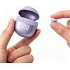 Xmenha Mini auricolari invisibili, piccoli, viola, wireless, nascosti, discreti, per orecchie piccole, Bluetooth, morbidi e piccoli, per iPhone, Android, dormire, ufficio, lavoro, pendolari