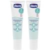 Chicco Gel Gengivale 2 n 1 Per Bambini, Azione Antibatterica, Lenitiva E Igienizzante, Multicolore, 30 ml, Confezione da 2
