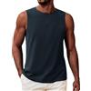 Voqeen Canottiera Uomo Estiva Classica Maglietta Senza Maniche Girocollo Canotta Fitness Leggera Tank Top per L'Estate Vacanze al Mare Allenamento in Palestra