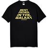STAR WARS T-Shirt con Licenza Ufficiale da Uomo per papà Camicia, Nero//Pop Waters, L, Nero/Pop Waters, L