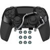 EXknight Leverback V2 PS5 Paddles, Adattatore Espansione Tasti per Controller PS5 | Vestibilità con Tappo per Joystick (Nero)