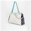 Ebarrito Borsa a spalla in pelle patchwork con manico superiore