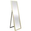 HOME DECO FACTORY, HD4253, Elegante Specchio da Terra Oro 124 cm - Design Raffinato, Pratico e Durevole per Soggiorno, Camera da Letto o Ufficio - Dimensioni Ideali: 124 x 34 x 3 cm, Colore Oro