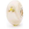 Trollbeads Ivory Flower Armadillo TGLBE-20317 - Charm in vetro, misura unica, Vetro, Nessuna pietra preziosa