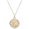 VLNET Roberto Giannotti chiama angeli dorato con cuori e zirconi in argento 935.Lunghezza catena: 90 cm Diametro sfera: 22 mm