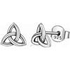 Alexander Castle Orecchini a perno in argento Sterling con triskele celtica Trinity con confezione regalo