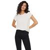 Vero Moda Becca Plain - Maglietta a Maniche Corte, Bianco, L