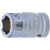 BGS 284 | Bussola porta inserti con sfera di tenuta | quadro interno 12,5 mm (1/2) | esagono interno 14 mm