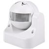 Electraline 58412 Sensore di Presenza di Movimento, Interruttore Crepuscolare e Timer IP44, Bianco
