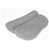 Lifenaxx LX-044 Cuscino in materiale traspirante e morbido per il sollievo dal dolore al collo e alle spalle con fodera rimovibile e lavabile - Per chi dorme sul fianco, sulla schiena pancia