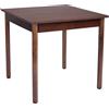 Liberoshopping Tavolo fisso in legno per sala da pranzo cucina RISTORANTE (Noce Gamba Tonda, 90x90)