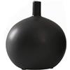 GXBCS Vaso di Fiori Vasi Per Piante Creativo vaso panciuto rotondo bianco e nero piccolo dispositivo fiore bocca, centrotavola soggiorno nordico decorazione casa ornamento in ceramica GXBCS 928(Color:Black,