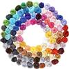 GOMETY Set di 100 colori da 300 g, 100 × 3 g, lana da fiaba in lana di pecora, lana merino premium per infeltrimento bagnato e feltro a secco, lana colorata per fai da te, idea regalo