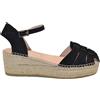 MACARENA JAVA43 ESPADRILLES SANDALO CON CINTURINO SERRAJE NEGRO