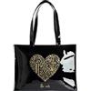 Bankeep Borsa donna riutilizzabile in PVC ecologico donna borsa shopper bag borsa borsa grande impermeabile borsa a tracolla grande nero