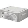 KASANOVA Scatola armadio 50x40x20 cm doppia cerniera e scritta grigio