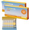Generic 50 pezzi, protezione solare da viaggio, mini crema solare, resistente al sudore e extra impermeabile, con protezione UVA/UVB, protezione solare con fattore di protezione solare 50+, per viaggi (2