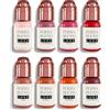 Perma Blend Luxe Pucker Up Buttercup Lip Pigment Ink Set, Professional Tattoo Microblading, Cotton Candy, Victorian Rose, Cherry Red, Henné, Zafferano, Marrone, Buccia d'Arancia