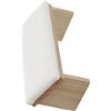 Generico Poggiabraccio per unghie, poggiamano per unghie Tech,Poggiamano per manicure in pelle PU in legno con design smussato-Robusto bracciolo per lucidatura delle unghie, comodi accessori per per
