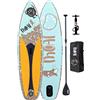 Sonstige Verlage MOAI 8.2 Tavola da SUP per bambini, 5,8 kg, super leggera, con set di pagaia incluso