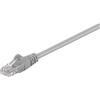 Goobay 250x Goobay 95557 Cavo patch CAT 5e, U/UTP, grigio, 1,5 m - Conduttore in alluminio rivestito in rame (CCA)
