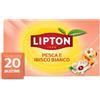 Lipton | Tisana Frutta Pesca Paradise | 20 Filtri | Pesca e Ibisco Bianco | Gusto Rinfrescante| Senza Caffeina | Bustine Confezionate Singolarmente