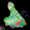 OPAL EMPIRE Opale Naturale, Opale Nero Etiope Grezzo, Opale Fuoco Grezzo 7 Ct 22x19 Mm