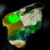 OPAL EMPIRE Naturale Grezzo Opale, Etiope Crudo Opale Nero Fuoco Gemma 7.80Ct 21x15 MM