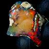 OPAL EMPIRE Opal rough , Naturale black opal Crudo, Etiope Fuoco opal gemstone 21x19 MM 8 KT