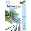 folia 8300/25 - Cartoncino da disegno, 120 g/m², DIN A4, 25 fogli, bianco, carta da disegno per diverse idee creative
