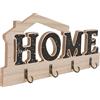 Angoily Appendiabiti da Muro in Legno Nero Funzione di Deposito e Decorazione, Design Creativo per Uso Domestico e Hotel, Moderno e Semplice